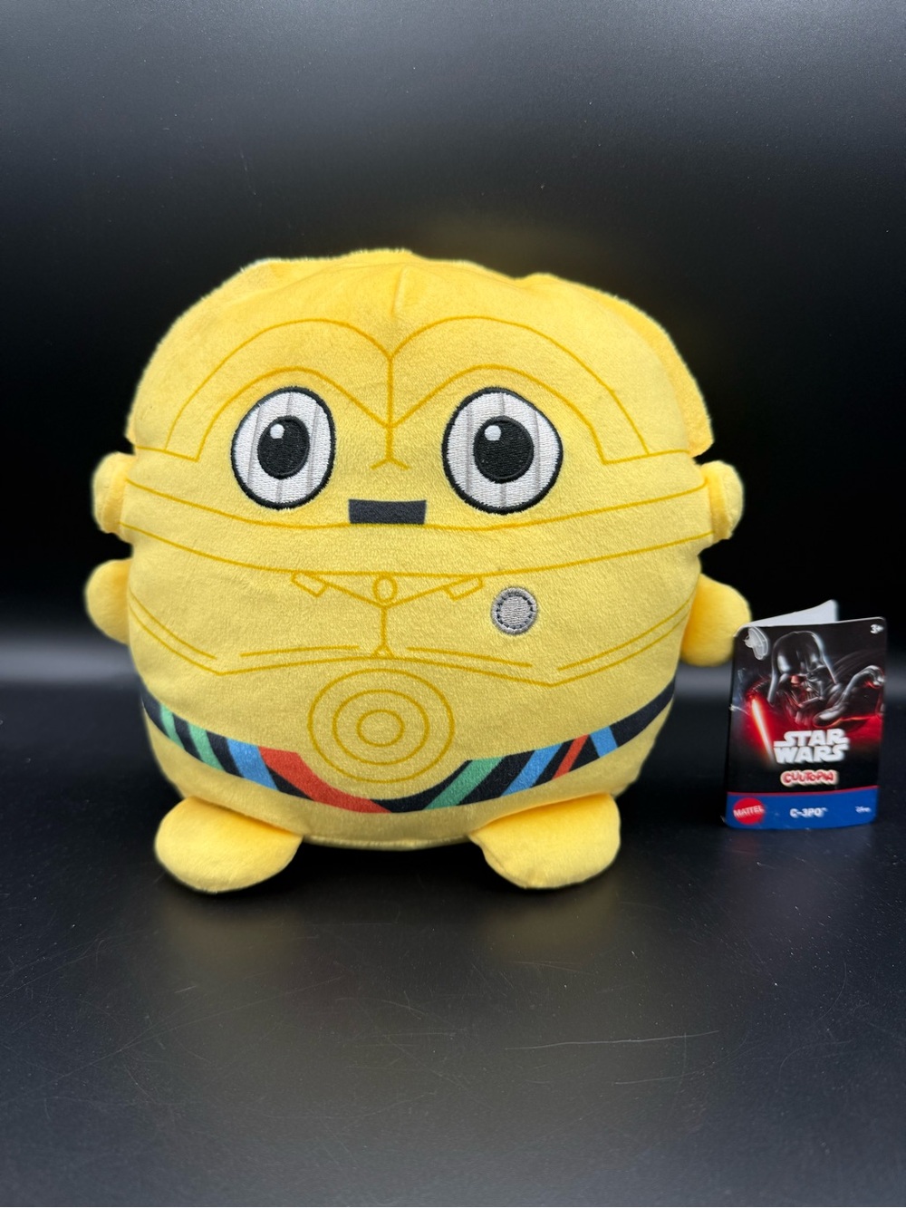 Disney Mattel Cuutopia C-3PO Yellow Plush Toy 7in New With Tags Star Wars